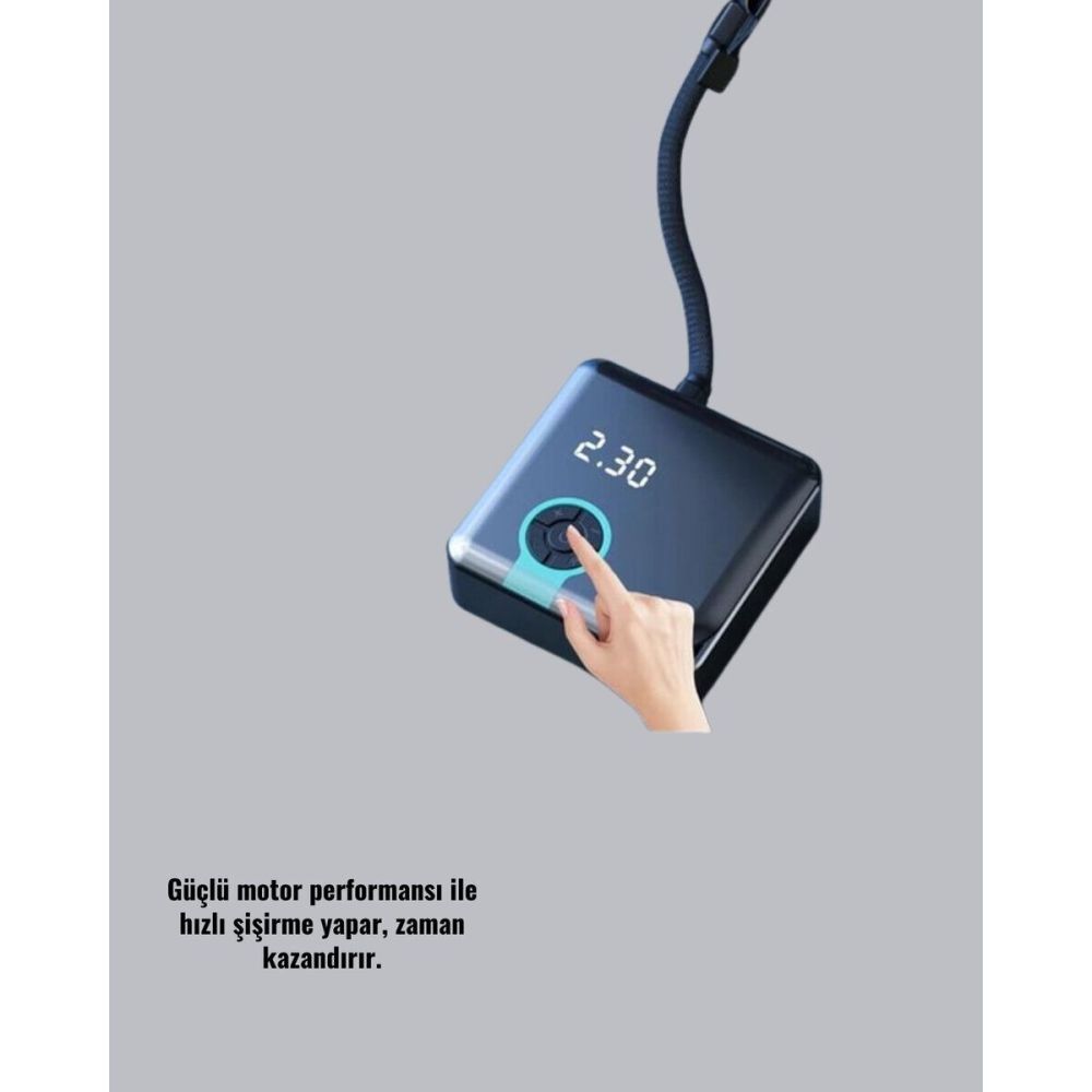 Type-C Şarj Girişli Taşınabilir Elektrikli Hava Pompası