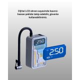 6000mAh Bataryalı LED Ekranlı Akıllı Hava Kompresörü