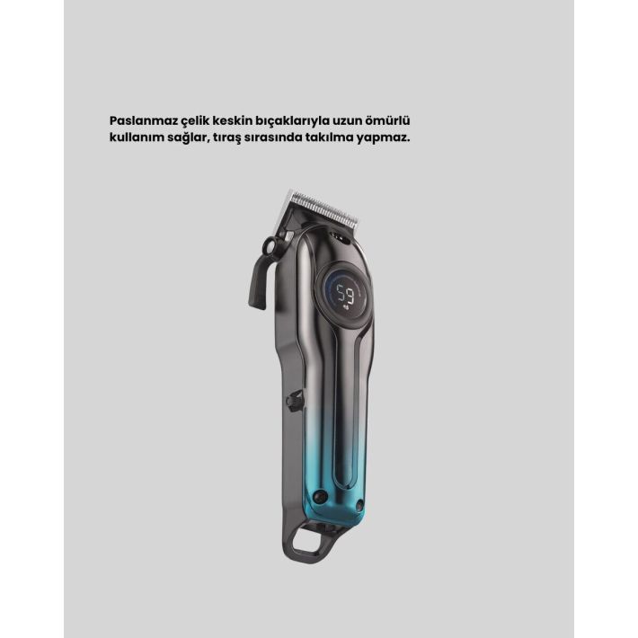 USB Type-C Şarjlı Kablosuz/Kablolu Erkek Tıraş Makinesi