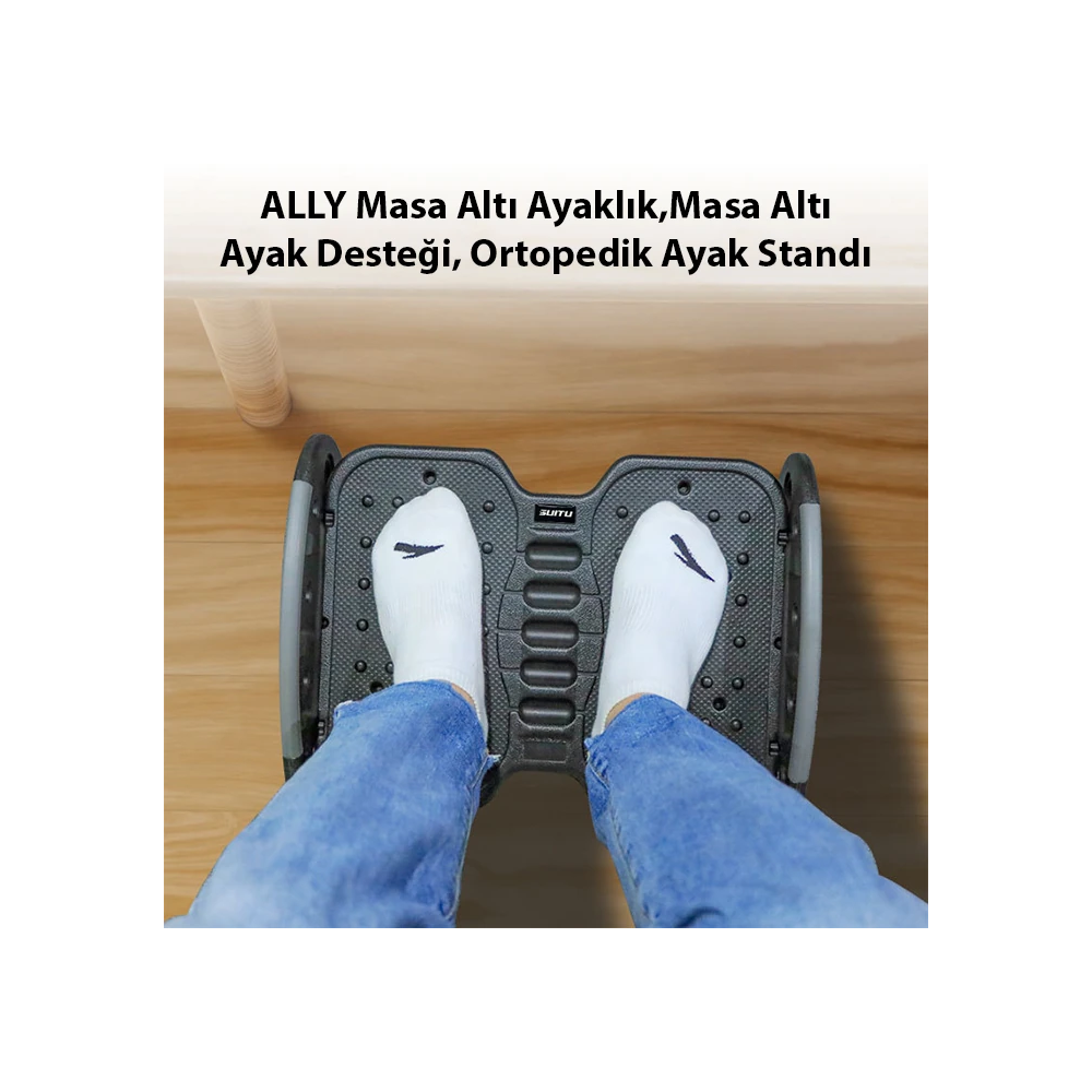 ALLY Masa Altı Ayaklık Masa Altı Ayak Desteği Ortopedik Ayak Standı