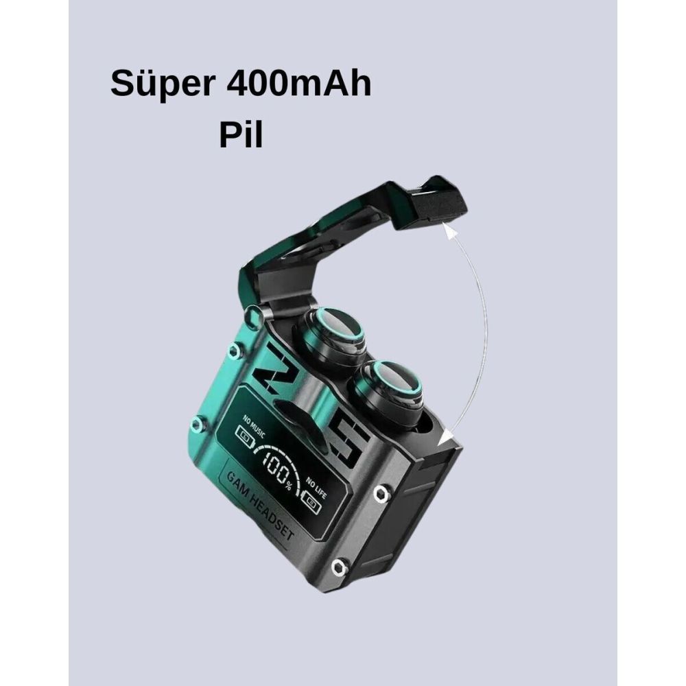 Su Geçirmez Bluetooth Kulak İçi Kablosuz Kulaklık 400mAh Pil