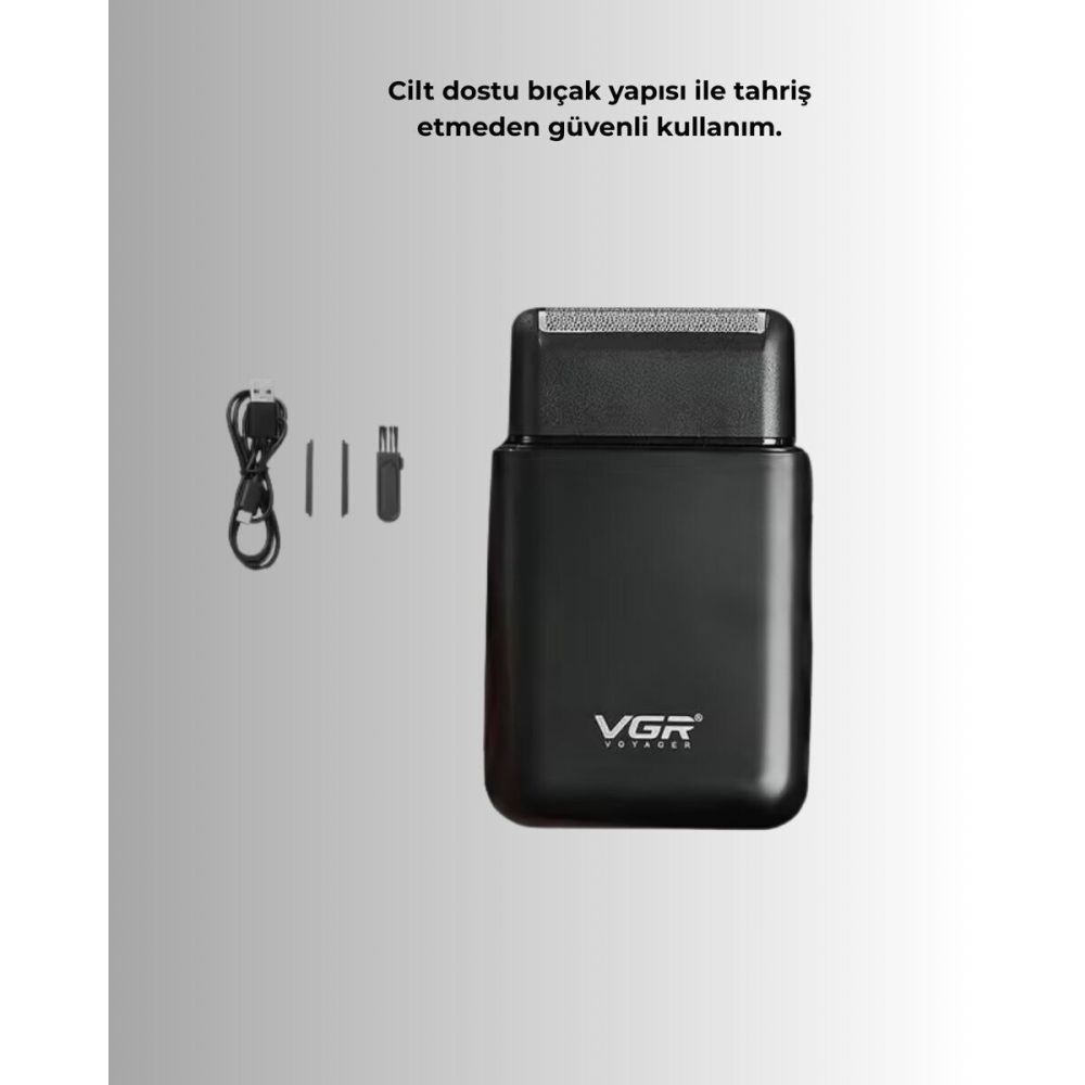 Ultra İnce Elektrikli Tıraş Makinesi | USB Şarjlı ve Su Geçirmez