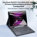 Dux Ducis iPad Pro 12.9 (2020/2021/2022) TK Series Kablosuz Bluetooth 