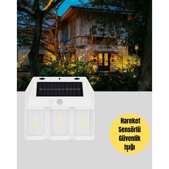PIR Sensörlü Solar Lamba – Otomatik Şarj ve Gece Aydınlatma