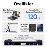 Dux Ducis iPad Pro 12.9 DK Series Kablosuz Bluetooth Klavye Touchpad K