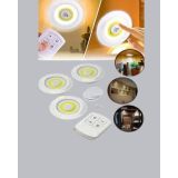 Kablosuz 3 Lü Spot Led Lamba Seti Uzaktan Kumandalı Enerji Tasarruflu 