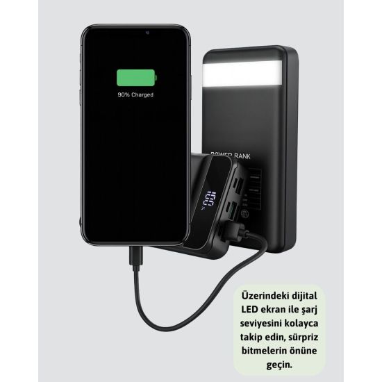 Profesyonel 50.000 mAh Powerbank – Aynı Anda Birden Fazla Cihaz Şarj E