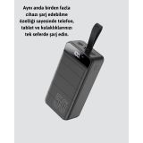 50.000 mAh Ultra Güçlü Powerbank 4 USB Çıkışlı LED Dijital Göstergeli 