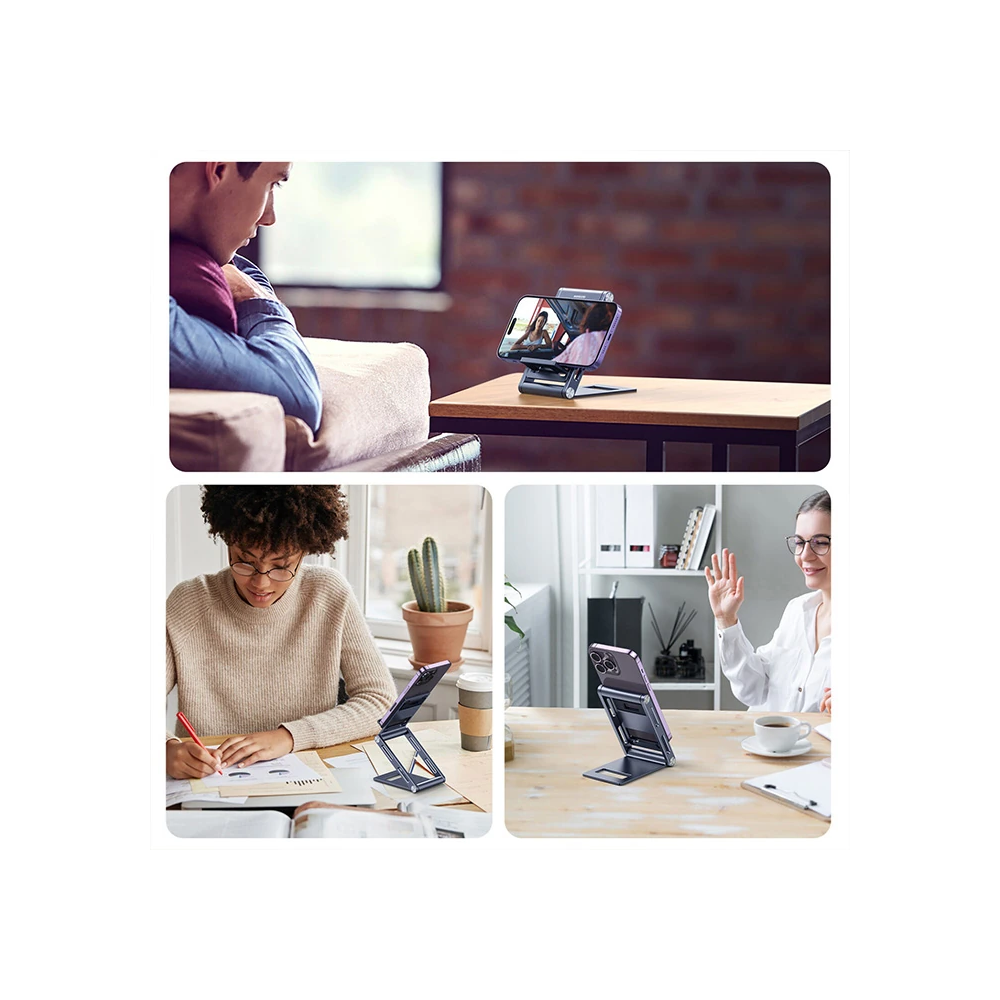 Dux Ducis Z-Shape Alüminyum Alaşımlı Katlanır Telefon Standı