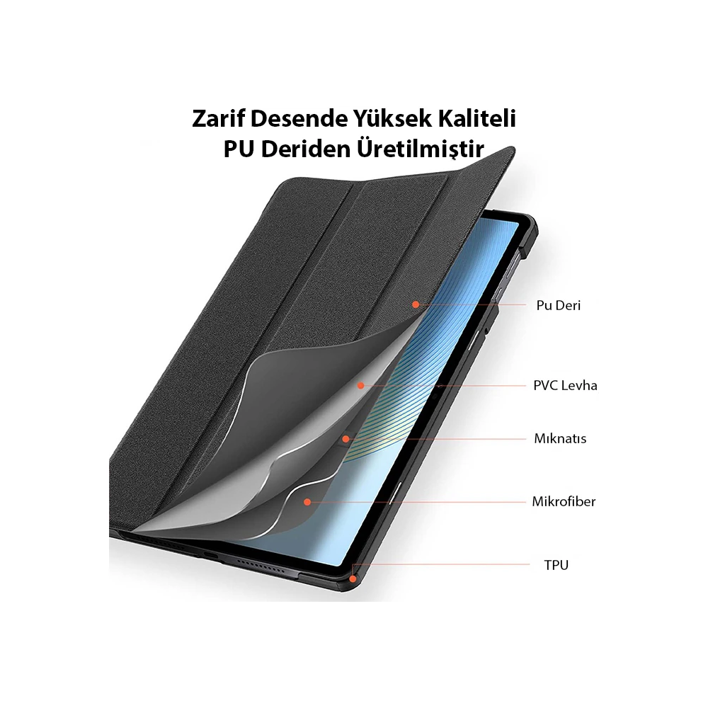 Dux Ducis Lenova Tab M10 10.6 Domo Series Premium Deri Kılıf