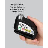 Disk Fren Kilidi Alarmlı Anti Hırsızlık Motosiklet Scooter Bisiklet