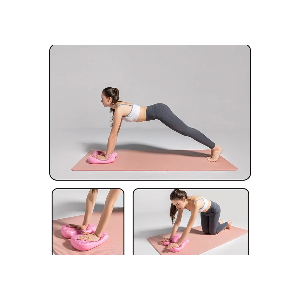EZERE Ayak Denge Pedalı Egzersiz Aleti Ev Fitness İçin Şişme Mini Step