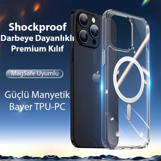 Dux Ducis Clin Mag Series iPhone 15 Pro Magsafe Uyumlu Manyetik Siliko