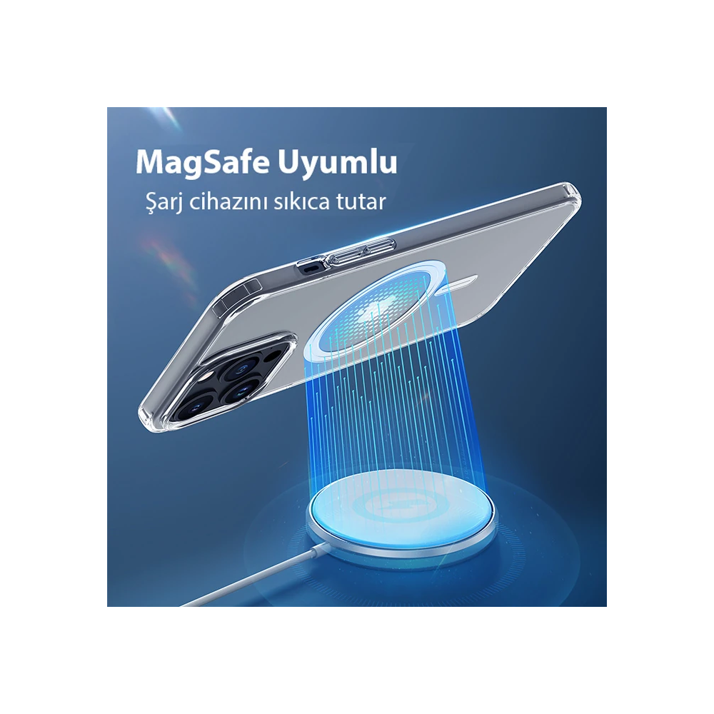Dux Ducis Clin Mag Series iPhone 15 Pro Magsafe Uyumlu Manyetik Siliko