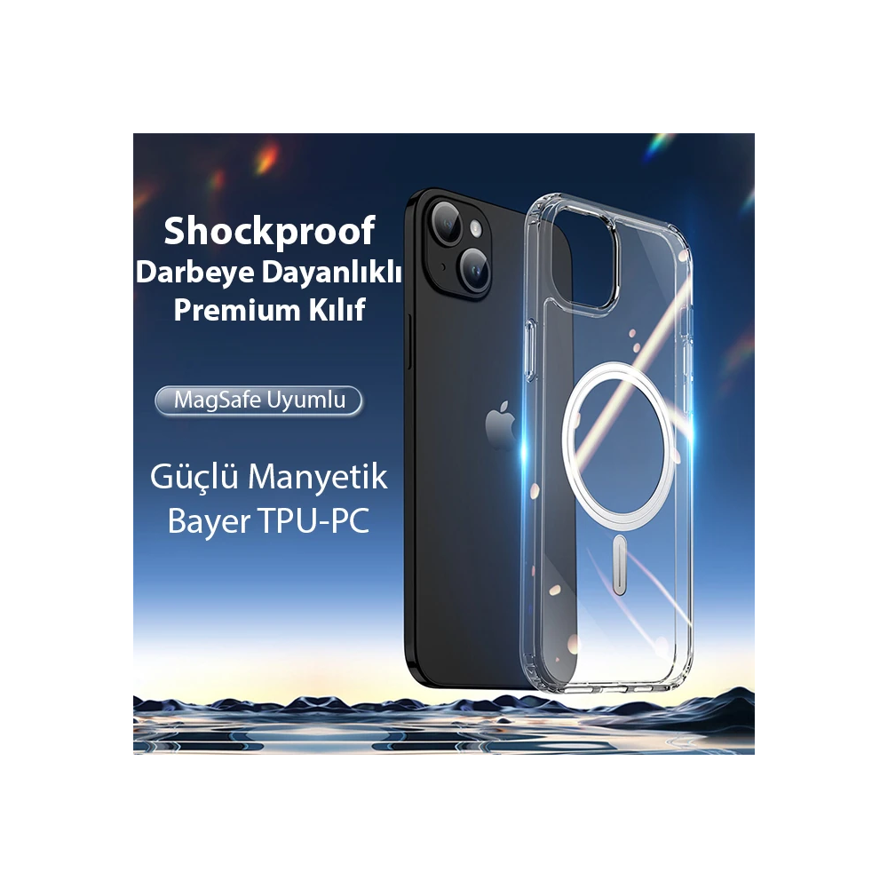 Dux Ducis Clin Mag Series iPhone 15 Plus Magsafe Uyumlu Manyetik Silik