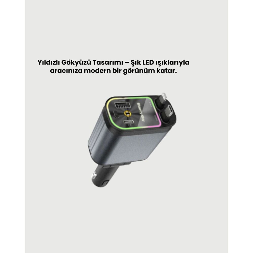 Ford Opel Volvo Skoda Araçlar için 66W Çoklu Hızlı Şarj Cihazı