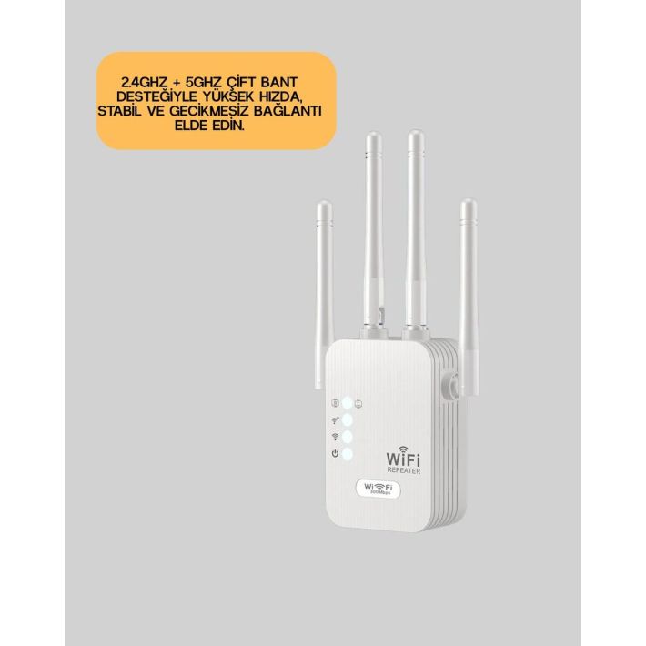 Yüksek Hızlı Parazit Önleyici WiFi Repeater Router