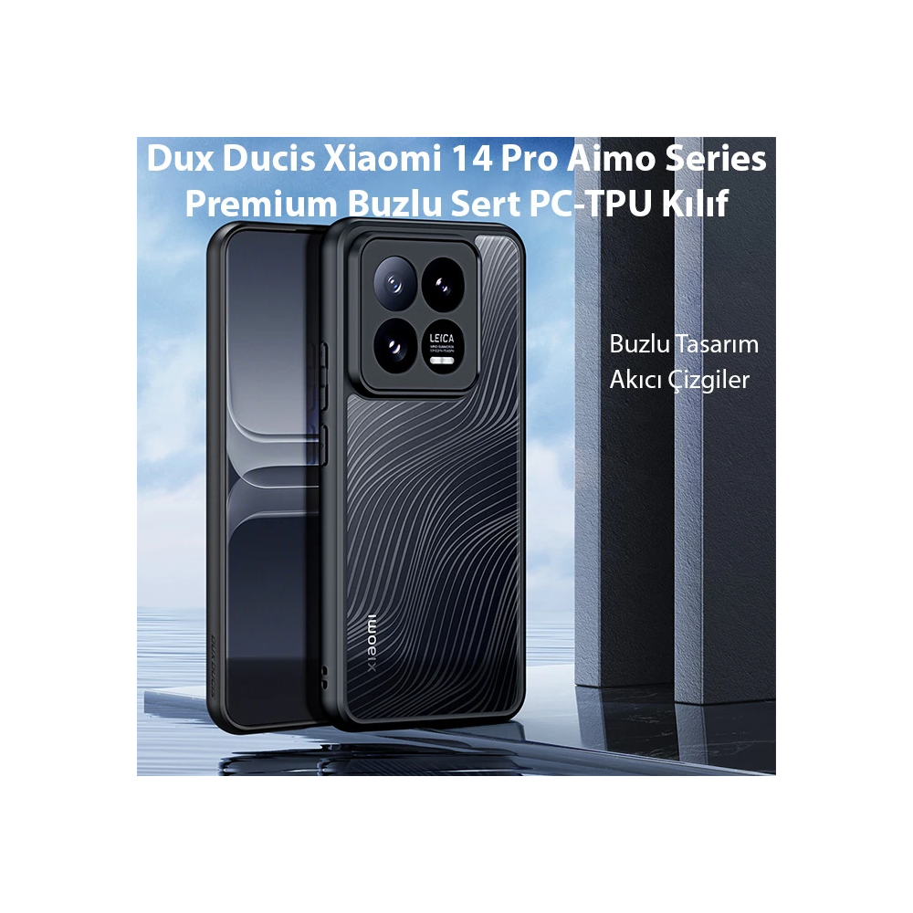 Dux Ducis Xiaomi 14 Pro Aimo Series Premium Buzlu Sert PC-TPU Kılıf
