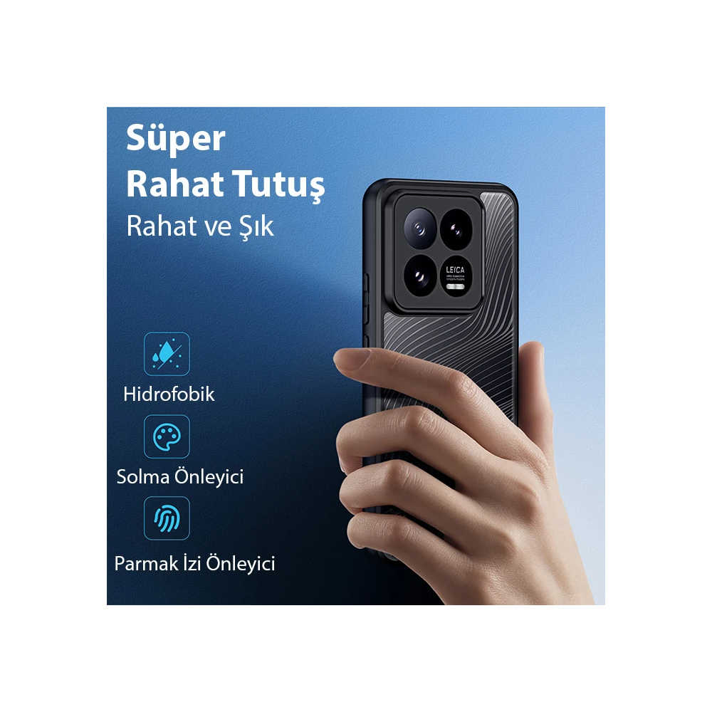 Dux Ducis Xiaomi 14 Pro Aimo Series Premium Buzlu Sert PC-TPU Kılıf
