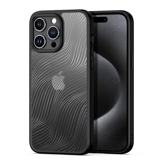 Dux Ducis iPhone 15 Pro Max Aimo Series Premium Buzlu Sert PC-TPU Kılı