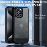 Dux Ducis iPhone 15 Pro Max Aimo Series Premium Buzlu Sert PC-TPU Kılı