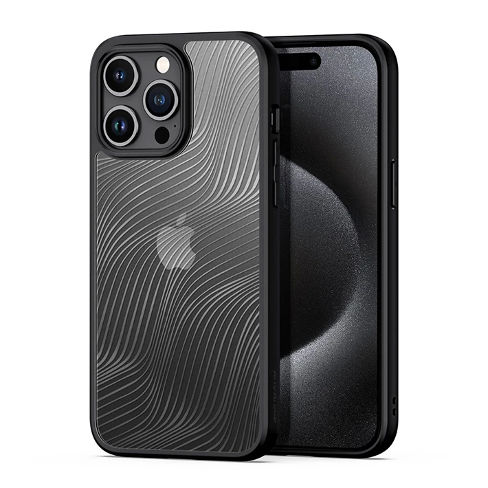 Dux Ducis iPhone 15 Pro Aimo Series Premium Buzlu Sert PC-TPU Kılıf