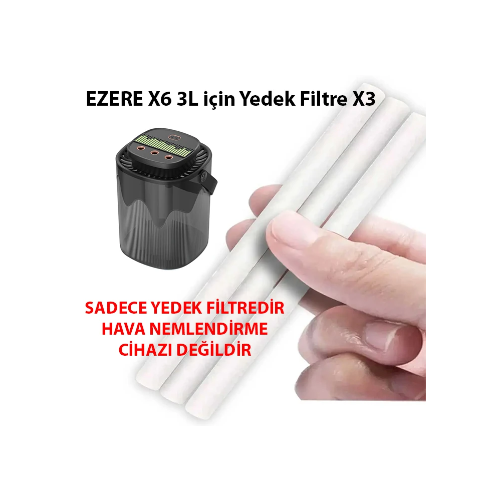 EZERE X6 3L için Yedek Filtre X3