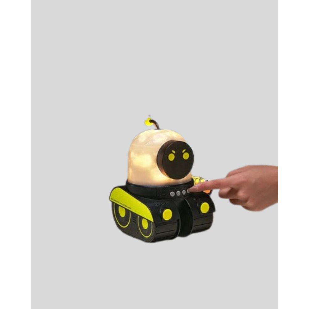 Robot Tasarımlı Bluetooth Hoparlörlü Yıldızlı Gökyüzü Projektör