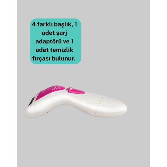 Kablosuz Profesyonel Erkek Bakım Seti – 3 Başlıklı 3D Akıllı Kesim Taş