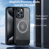 Dux Ducis iPhone 15 Pro Max Aimo Series MagSafe Premium Buzlu Sert PC-