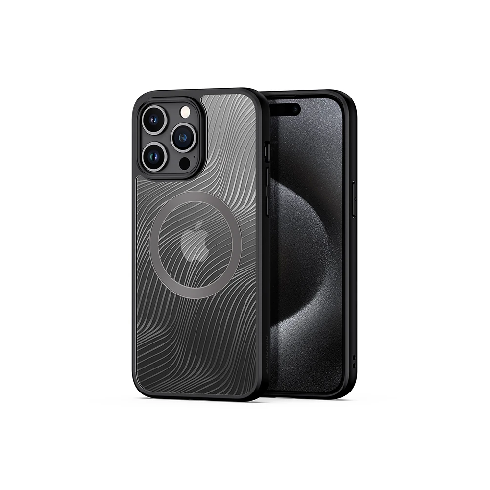 Dux Ducis iPhone 15 Pro Aimo Series MagSafe Premium Buzlu Sert PC-TPU 
