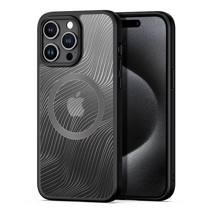 Dux Ducis iPhone 15 Pro Aimo Series MagSafe Premium Buzlu Sert PC-TPU 