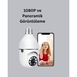 360° Panoramik Görüntüleme Sunan Ampul Tipi Güvenlik Kamerası