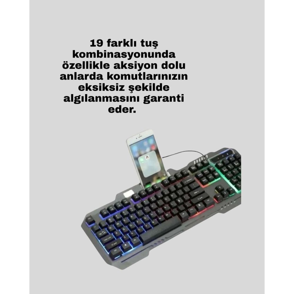 PG8018 LED Aydınlatmalı Mekanik Klavye Mouse – Oyunlarda Üstün Perform