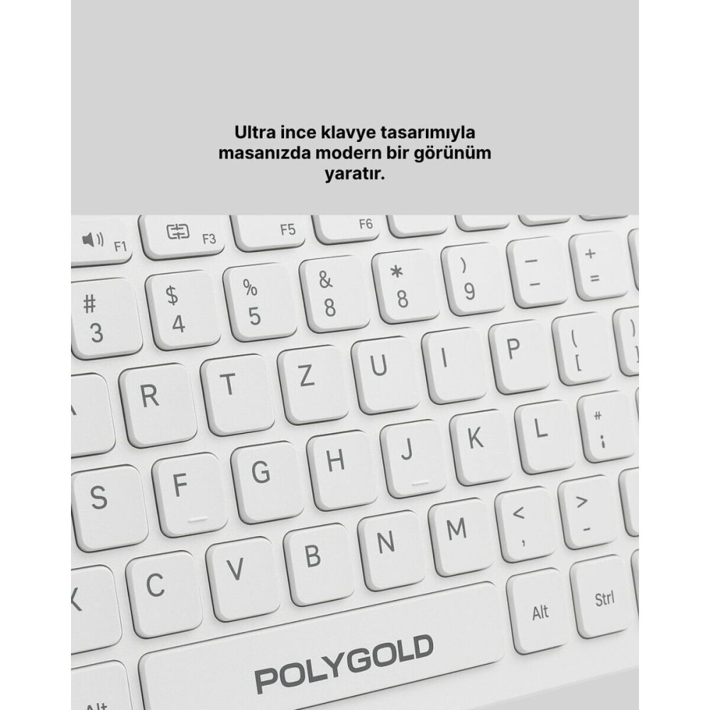 Ofis ve Ev Kullanımı İçin Kablosuz Klavye Fare Seti - Ergonomik ve Pra
