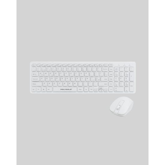 Ofis ve Ev Kullanımı İçin Kablosuz Klavye Fare Seti - Ergonomik ve Pra