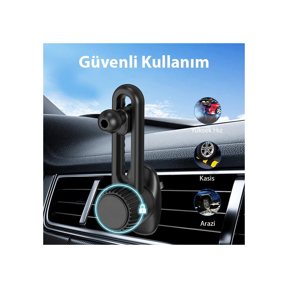 ALLY B099 Ayarlanabilen Araç Içi Havalandirma Telefon Tutucu