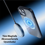 Dux Ducis iPhone 15 Aimo Series MagSafe Premium Buzlu Sert PC-TPU Kılı