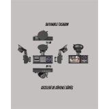 TA-01 1080P Ön 720P Arka ve İç Kamera Sistemli DVR