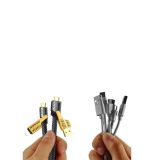 65W 4'ü 1 Arada Çoklu Şarj Kablosu – USB-C USB-A Lightning Veri ve Şar
