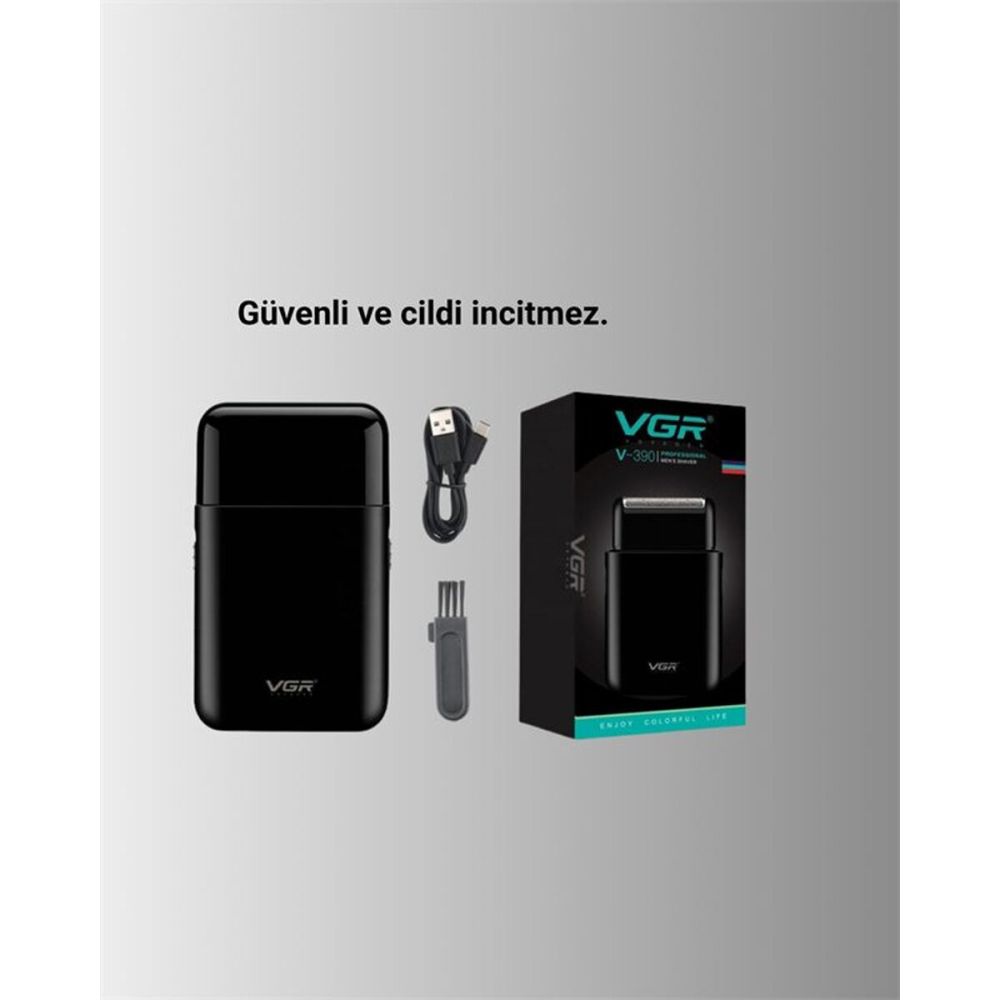 5 W Güçlü USB Şarjlı Sakal Şekillendirici – İki Başlıklı Su Geçirmez T