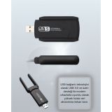 Yüksek Hızlı 1200 Mbps Çift Bant USB WiFi Adaptör – Güçlü Sinyal Geniş