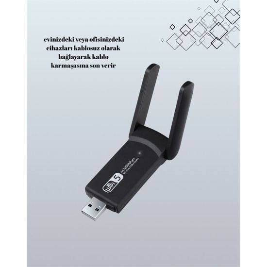 Realtek Chipsetli 5G Destekli Yüksek Hızlı Ağ Adaptörü