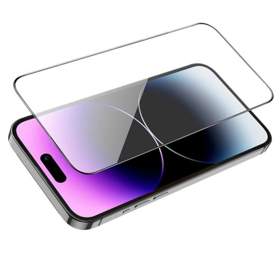 HOCO iPhone 15 Pro Max Full Screen HD Tempered Kırılmaz Cam Ekran Koru