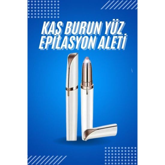 Kaş Bıyık Epilasyon Aleti İnce Uçlu Yüz Için Tüy Alıcı Pilli