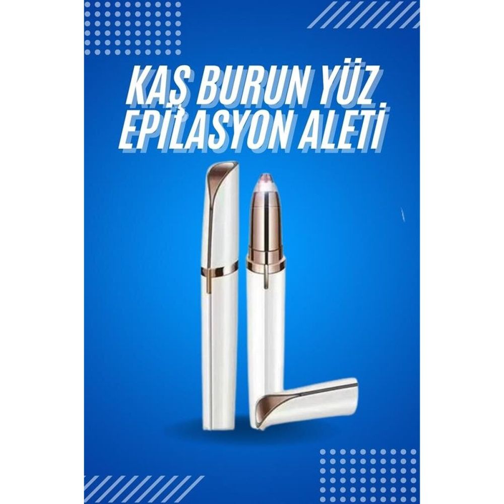 Kaş Bıyık Epilasyon Aleti İnce Uçlu Yüz Için Tüy Alıcı Pilli