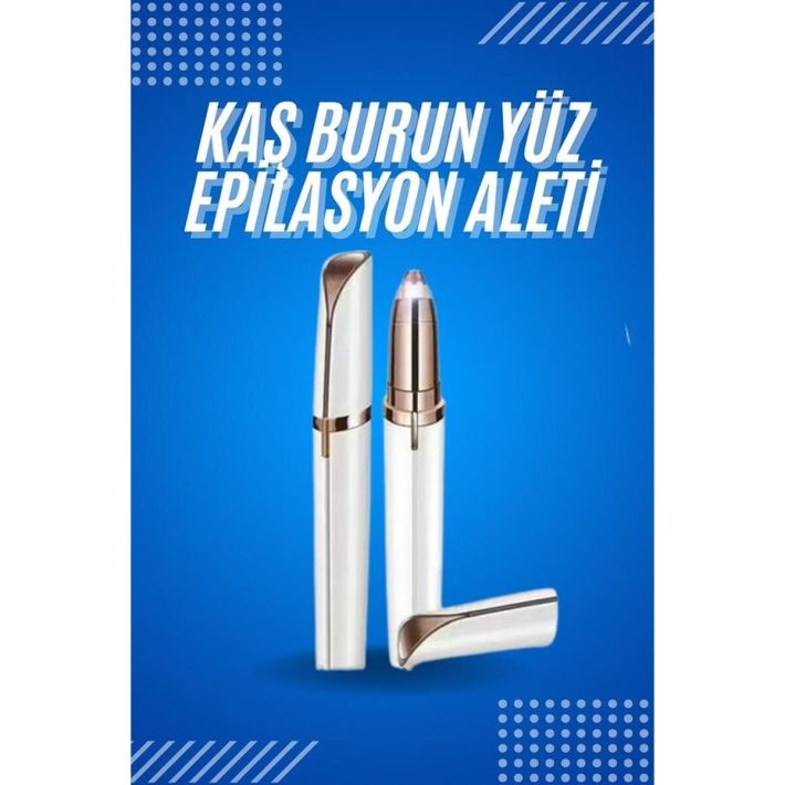 Kaş Bıyık Epilasyon Aleti İnce Uçlu Yüz Için Tüy Alıcı Pilli