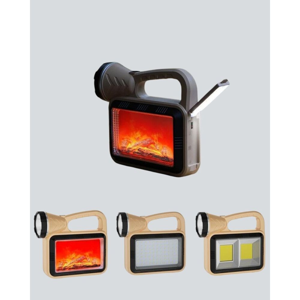 Solar COB Alev Efektli Lamba – Güneş Enerjili Suya Dayanıklı Taşınabil