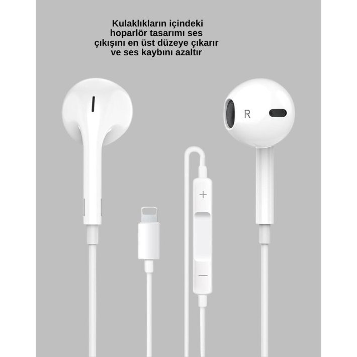 Konforlu Ergonomik Kare Tasarımlı Müzik ve Çağrı Kulaklığı