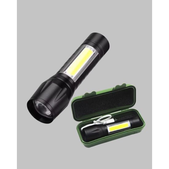 4 Mod Şarjlı Işıldak | Ultra Güçlü Cree LED | Su Geçirmez Alüminyum Gö